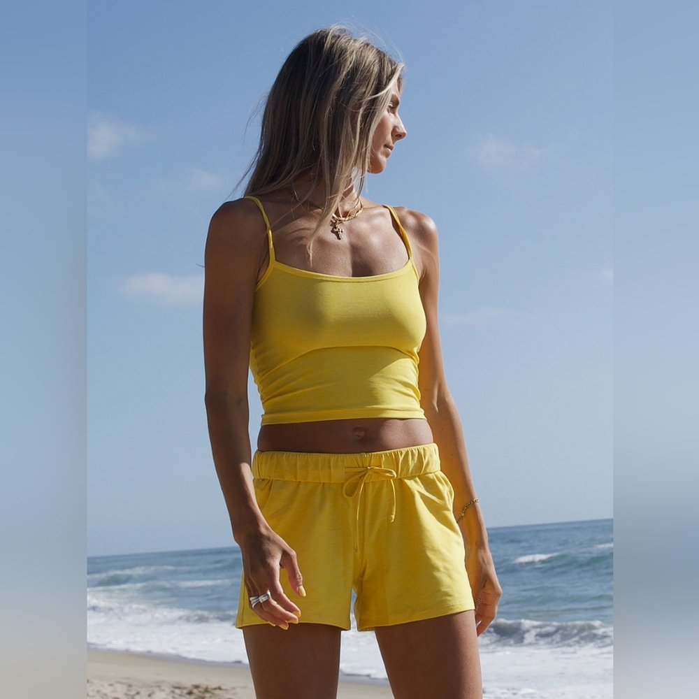 OV Cloudknit Short in Lemon Water Yellow